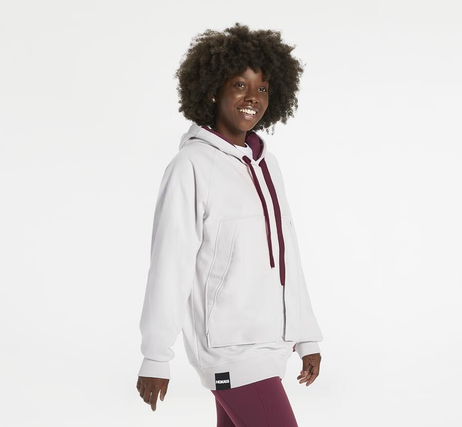 Hoka One One Hoodie Womens White - Bondi - 80749GMWH